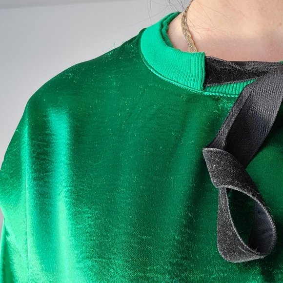 GORGEOUS Green crop top size M - Picture 6 of 7